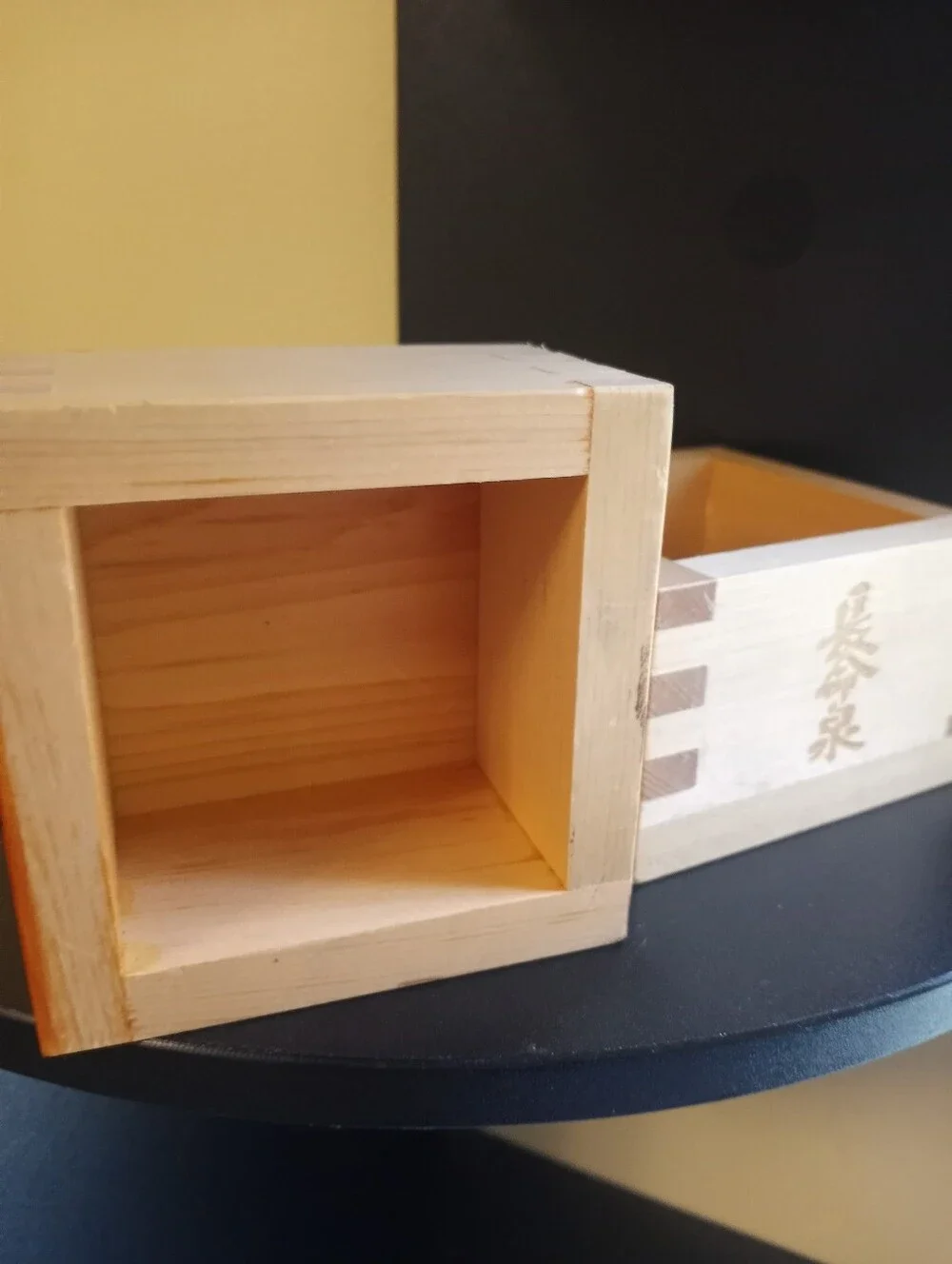 Wooden Sake Masu Cups - Natural Light Wood